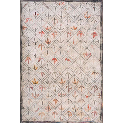 Tapis en coton crocheté ivoire clair