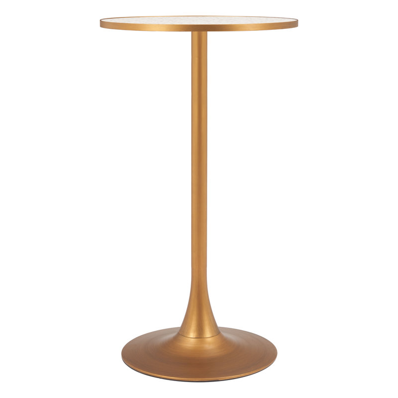 Bite Bar Table, Beige, Gold