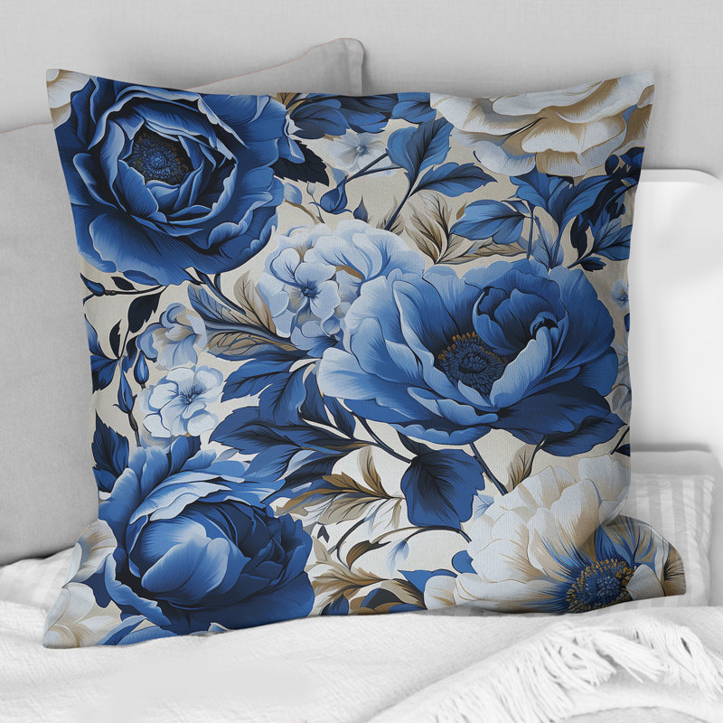 Coussin Blue, H 16 po x l 16 po