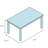Rodiguez Oak Metal Base Dining Table
