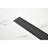 Linear Shower Drain with Removable Quadrato Grate, Stainless Steel, Hair Strainer, and Leveling Feet for Easy Installation