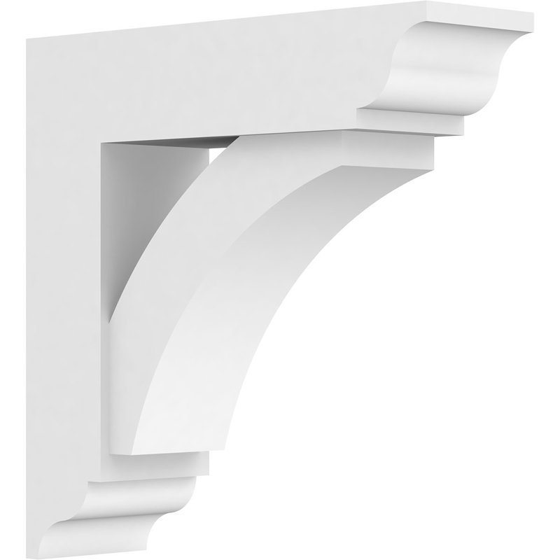 Support standard en PVC de qualité architecturale avec extrémités traditionnelles l 3 po x P 12 po x H 12 po