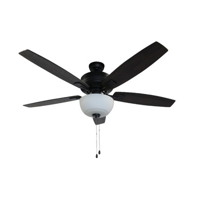 Fusion 52 inch Brushed Nickel Ceiling Fan with LED Light Kit