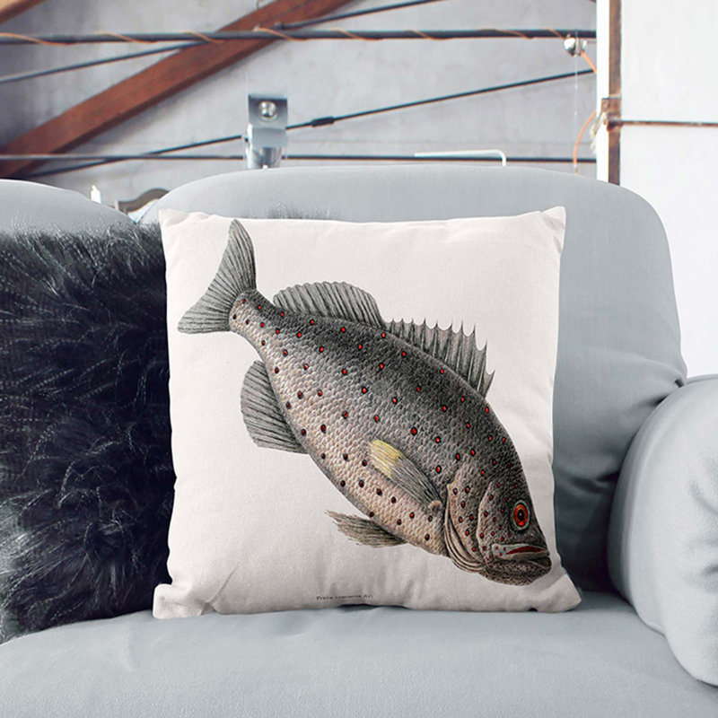 Square Throw Cushion, 40cm H x 40cm W x 15cm D