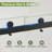 67"-72" W x 72" H Double Sliding Frameless Shower Door in Matte Black with 1/4" (6mm) Clear Tempered Glass-121553088