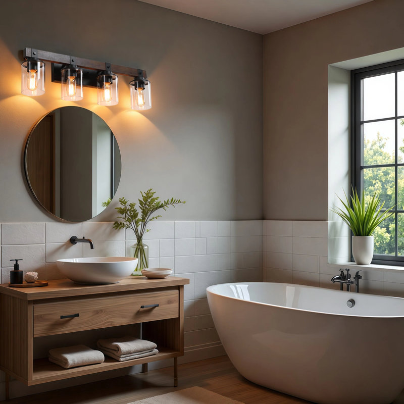 Kartell 3 - Light Dimmable LED Vanity Light, 4 Lights