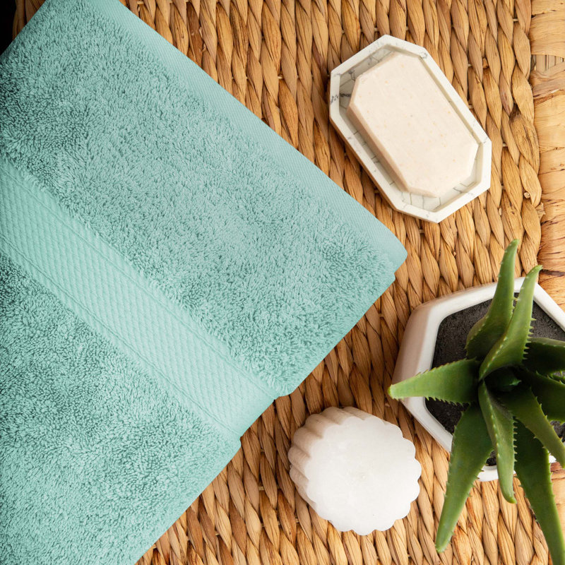 Scotia Egyptian Cotton Bath Towel Set, Sea Foam, 10Pc Towel Set (2Bath, 4Hand, 4Face)