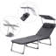 Chaise longue d'extérieur en tissu Aeiden