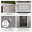 Braydan 7 ft. W x 4 ft. D Galvanised Steel Pent Garden Shed