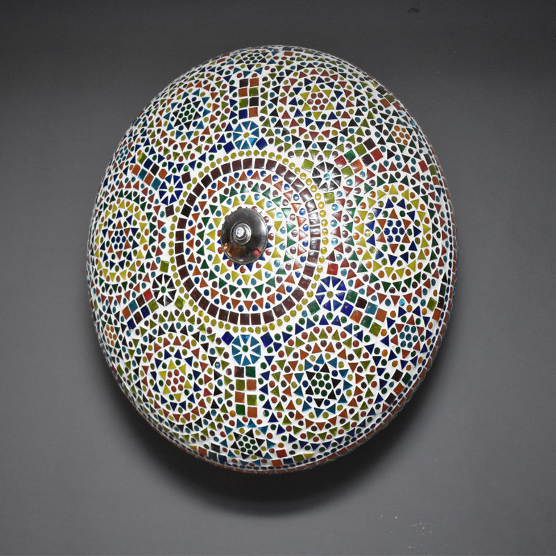 Chatfield Glass Flush Mount, Multicolour