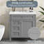 Ensemble de meuble-lavabo moderne 30 po à 2 tiroirs + tiroir coulissant avec plateau
