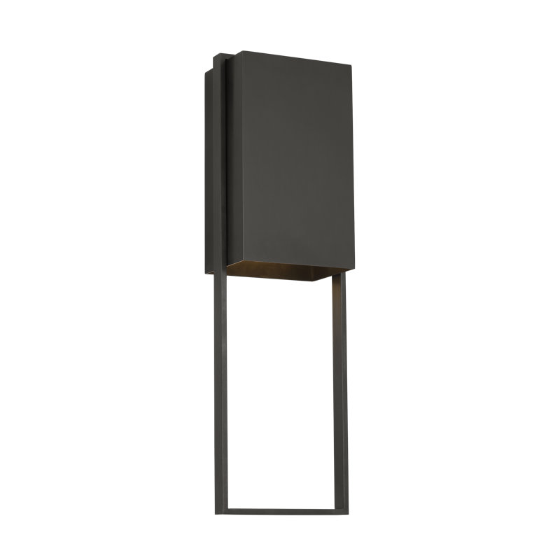 Alude LED Outdoor Sconce, Bronze, 24" H x 7.2" W x 4.8" D
