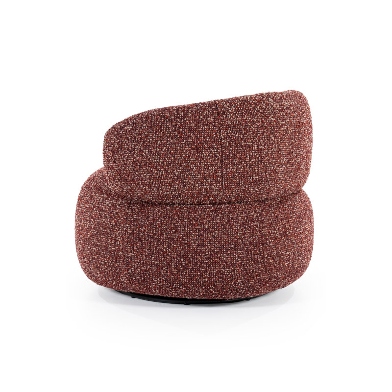 Accent Chair Swivel Barrel Chair, Red