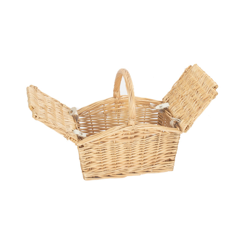 Double Lidded Hamper Basket