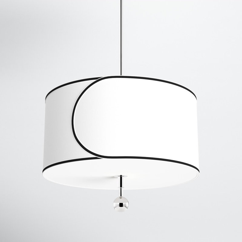 Hampshire 3 - Light Drum Chandelier, Polished Nickel