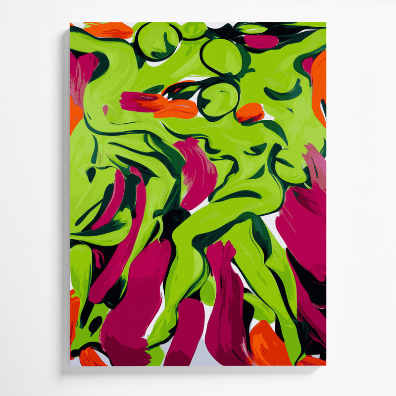 Art abstrait sur toile 22 Figurative abstraite, H 20 po x l 16 po