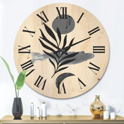 Horloge murale abstraite