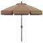 Parasol de marché festonné en oléfine de 2,74 m (9 pi) avec inclinaison et levage à manivelle-1606628175