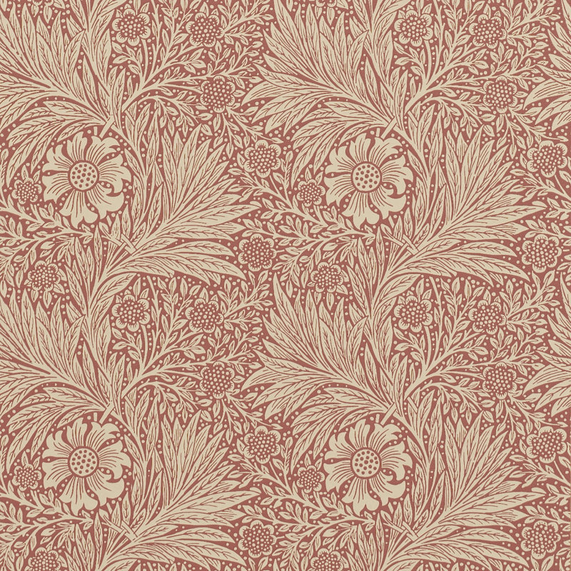 Marigold 10.05m x 52cm Matte Wallpaper Roll, Red