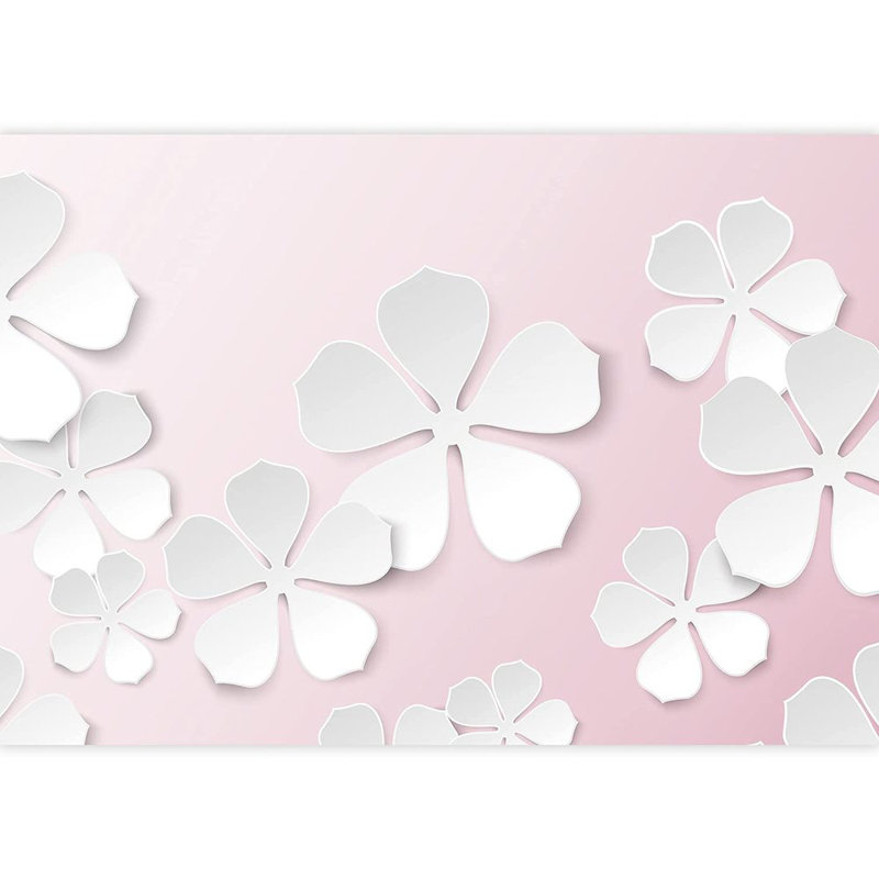 Adhésif mural cerisier en fleurs, L 100 po x l 144 po