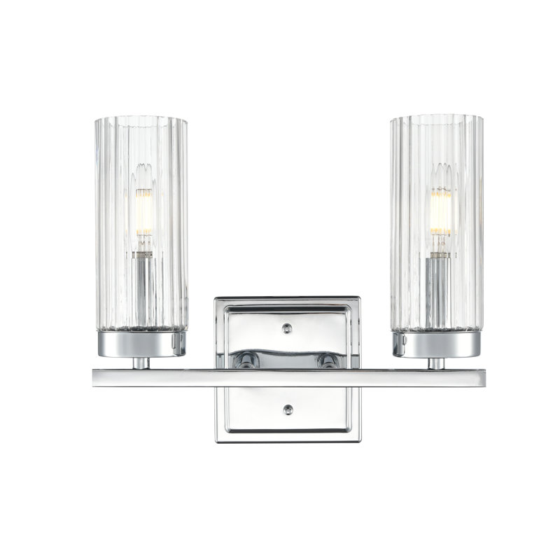 Turman 12.5" Wide 2-Light Vanity , Polished Chrome