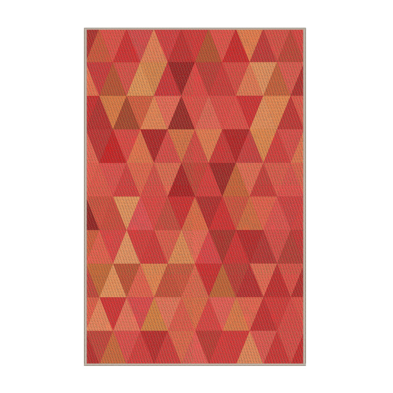 Tapis 100% à motifs lavables à la machine 2989 Pat2808 Org, Rectangle 5 pi x 7 pi