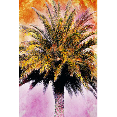 Hifi Palms IV 1 Piece Wrapped Canvas Wall Art