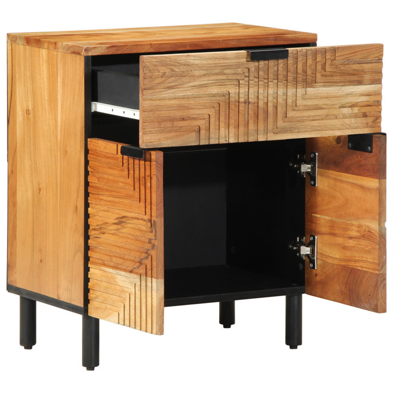 50cm W Solid Wood Bedside Table