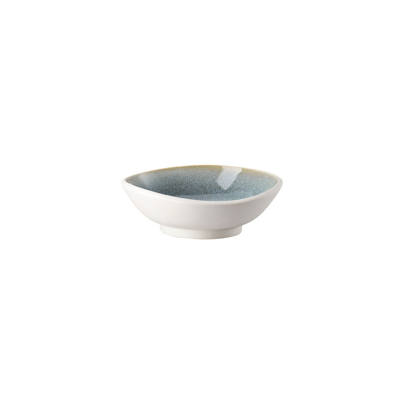Junto Handmade Stoneware Dessert Bowl, Aquamarine