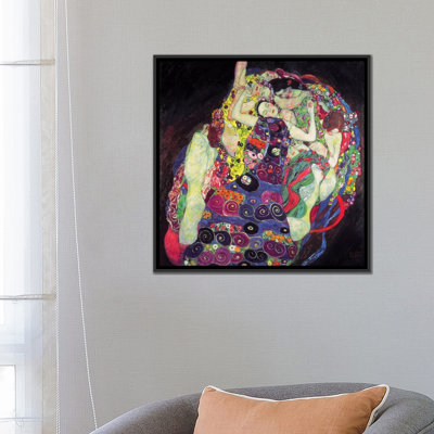 « the virgin, 1913, square » par gustav klimt,, reproduction d’impression sur toile tendue