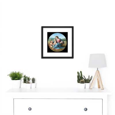 The Alba Madonna by Raphael - 1 Piece Single Picture Frame Wall Art