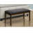 Bench, 44" Rectangular, Upholstered, Wood, Dining Room, Kitchen, Entryway,  Solid Wood,  Fabric, Transitional
