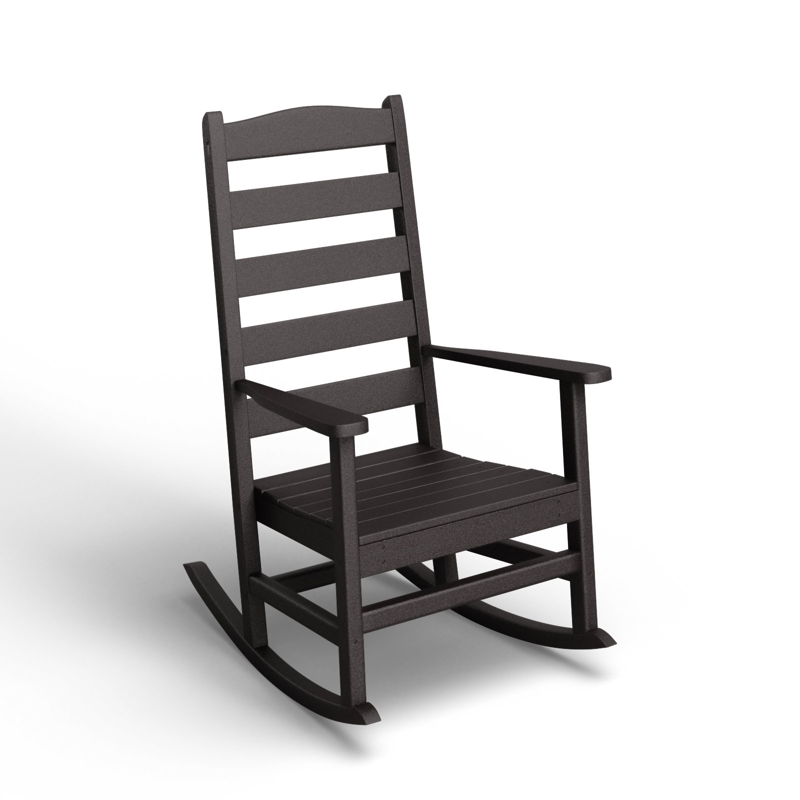 POLYWOOD® Rocker Patio Rocking Chair, Black