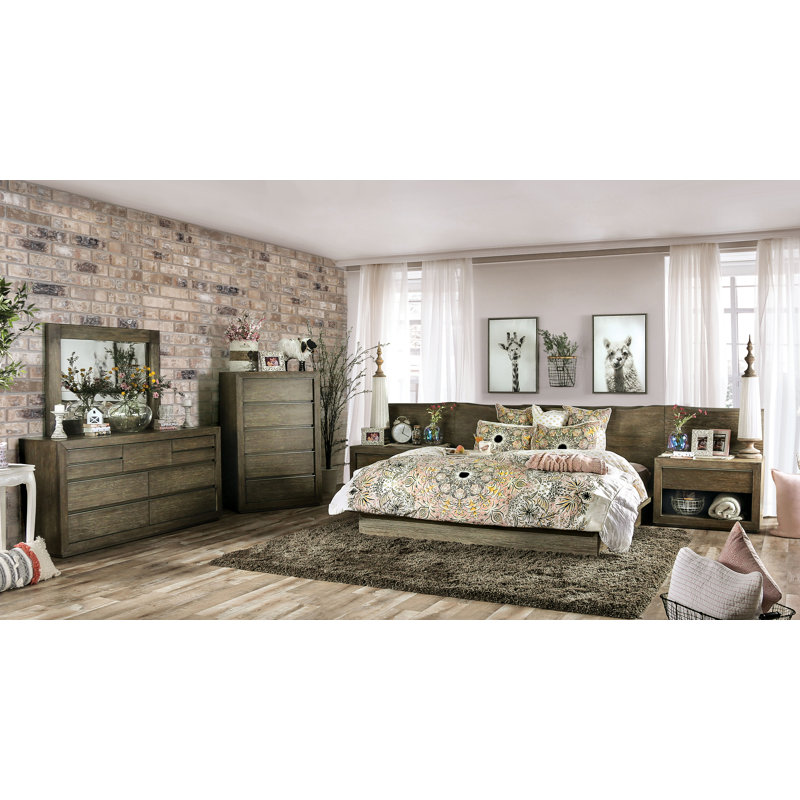 Ensemble de chambre configurable avec lit plateforme Trevail
