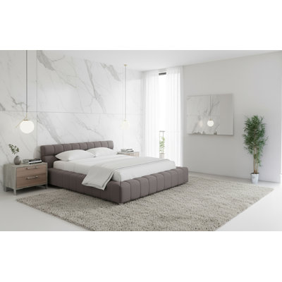 Lit plateforme tapissier Waterhouse