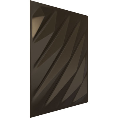 Panneau mural décoratif 3D en forme de flèche l 19 5/8 po x H 19 5/8 po, universel métallique (couvre 2,67 pieds carrés)
