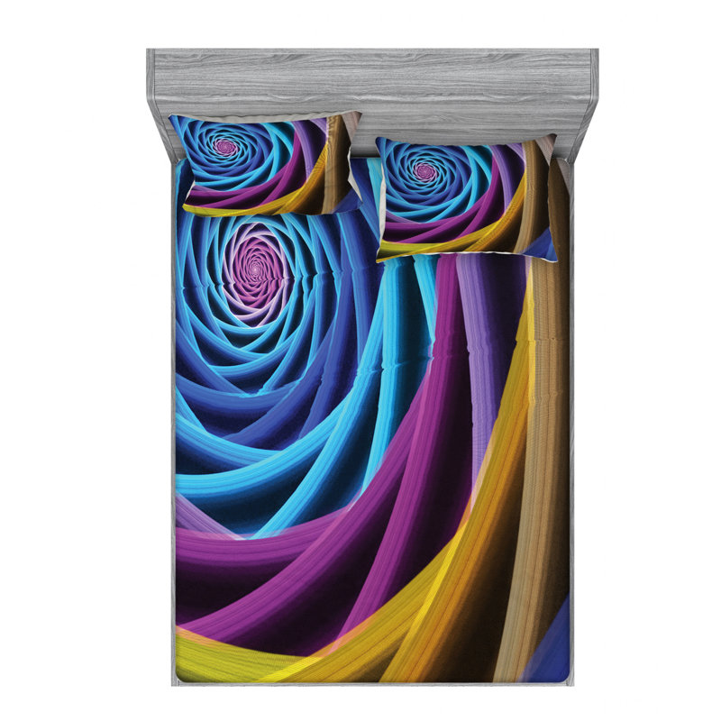 Microfiber Sheet Set, Queen Sheet Set with Fitted Sheet