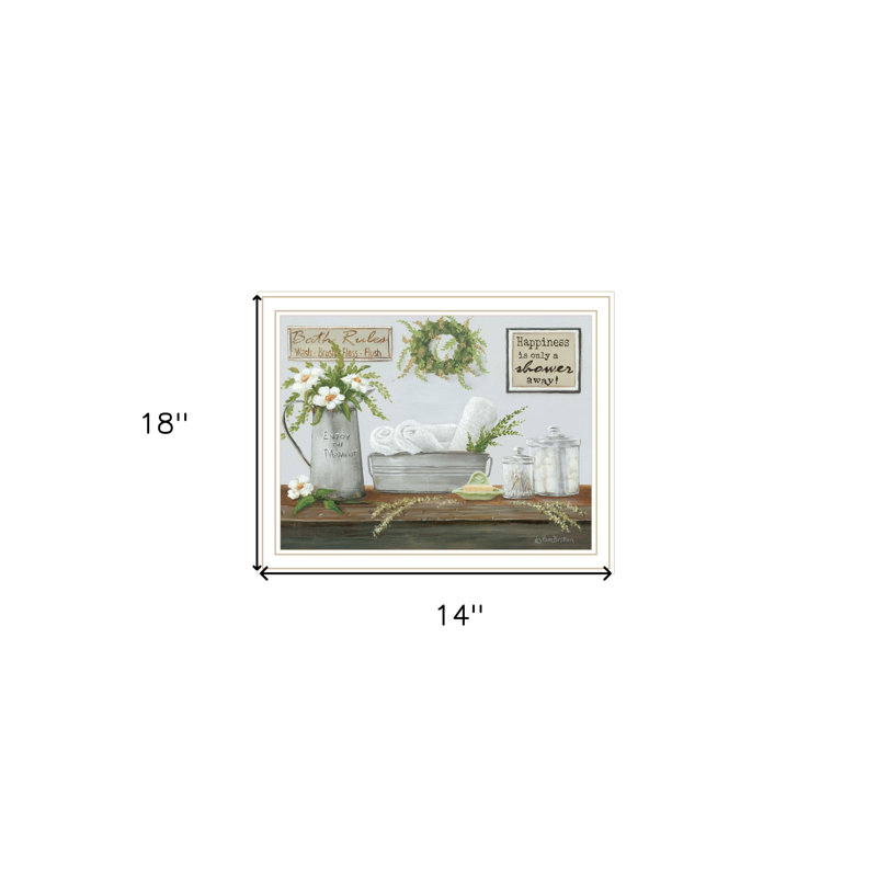 Fresh Towels White Framed Print Wall Art