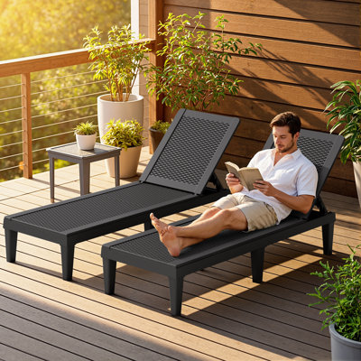 Chaise longue d'extérieur Tellie