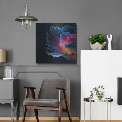  'Morning Glory 2' by Ann Klee Metal Wall Art, 24" x 24"