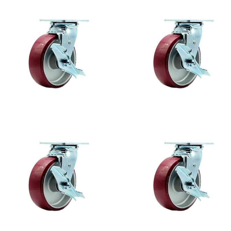 Poly on Aluminum Caster