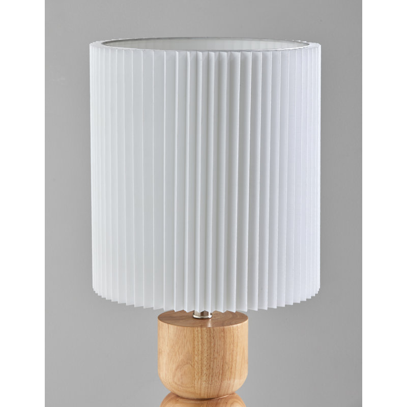 Lampe de table Osha, Naturel, Blanc
