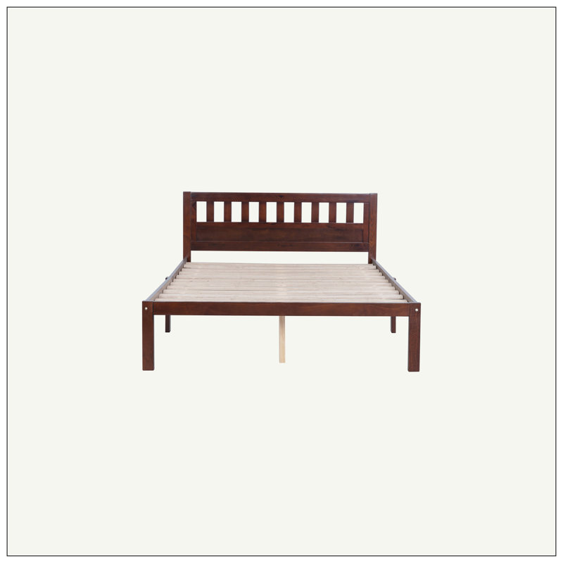 Slat Bed, Full, Walnut