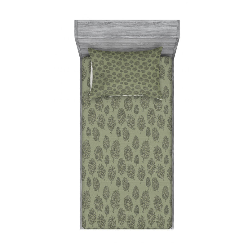 Microfiber Sheet Set, Twin Sheet Set with Fitted Sheet