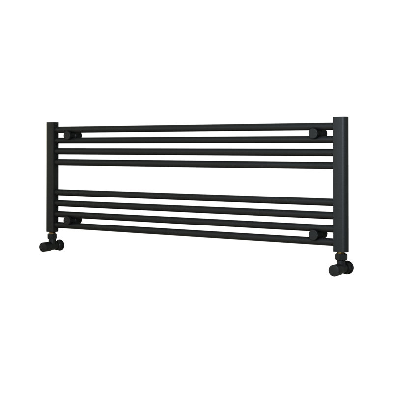 Sharie Straight Towel Rail Heated Towel Rails, 40cm H x 120cm W x 3cm D