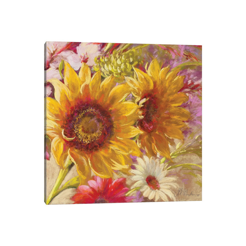 Summer Time Girls by Nel Whatmore - Wrapped Canvas Gallery-Wrapped Canvas Giclée, 45.72 cm H x 45.72 cm W x 3.175 cm D