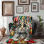 Vivid Feline Festivity - 1 Piece Premium Sherpa Blanket-2092458591