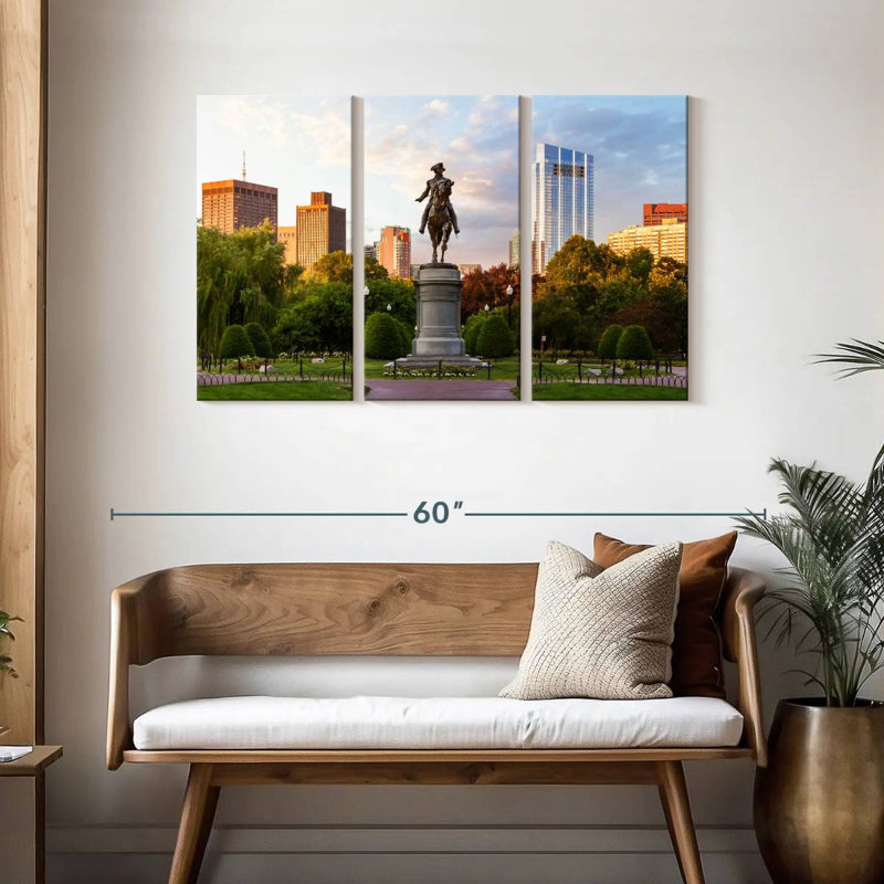 Washington Equestrian Statue, 28" H x 45" W