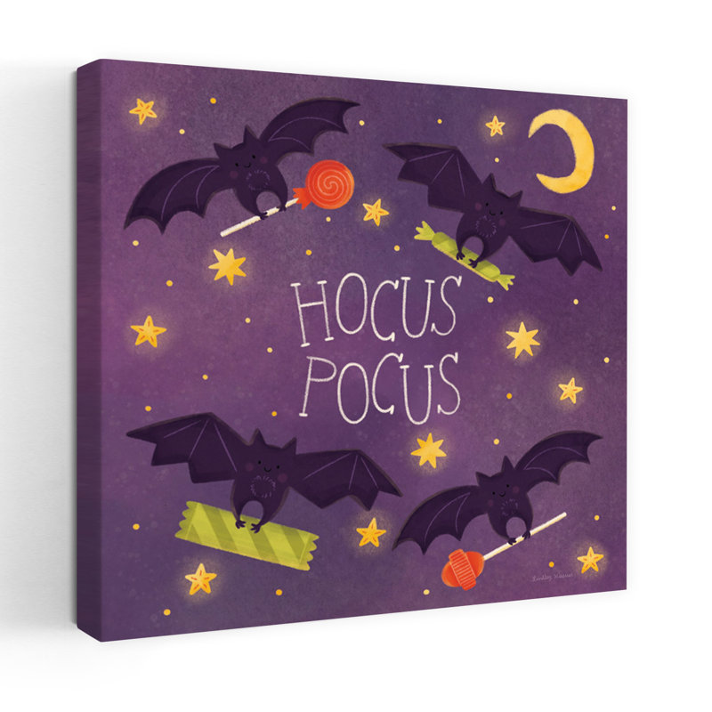 Contemporary Spooky Pals V With Bat Bats Art, 48" H x 48" W