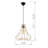 Adjustable Height Metal Body Single Cage Pendant